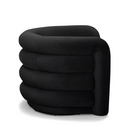Silla giratoria auxiliar Curves Velvet