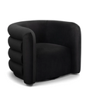 Silla giratoria auxiliar Curves Velvet