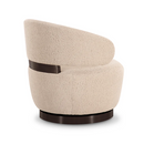 Silla giratoria auxiliar Austin Cream Boucle