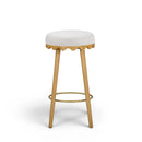 Taburete de bar y mostrador de mohair vegano Oodle