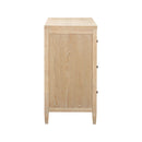 Cómoda Bristol Park de 62 pulgadas, de madera de roble blanqueado y 6 cajones.