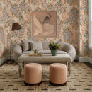 Loveseat Jenny de 78" de imitación de mohair