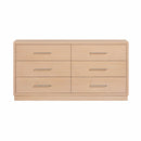 Cómoda de madera Marlow de 6 cajones