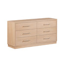Cómoda de madera Marlow de 6 cajones