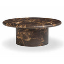 Mesa de centro redonda Byron de 36" para interiores y exteriores.