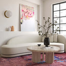 Mesa de centro redonda Patrizia de 91 cm (36") para interiores y exteriores.