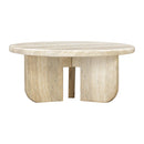 Mesa de centro redonda Patrizia de 91 cm (36") para interiores y exteriores.