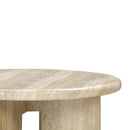 Mesa de centro redonda Patrizia de 91 cm (36") para interiores y exteriores.
