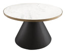 Mesa de centro redonda de mármol Richard de 68,5 cm (27")