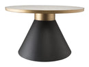 Mesa de centro redonda de mármol Richard de 68,5 cm (27")
