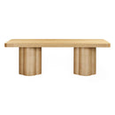 Mesa de comedor rectangular Bambi de 90" de fresno