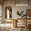 Mesa de comedor rectangular Bambi de 90" de fresno