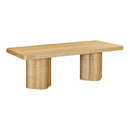 Mesa de comedor rectangular Bambi de 90" de fresno