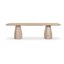 Mesa de comedor rectangular Brocha de madera de fresno de 106"