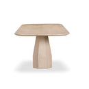 Mesa de comedor rectangular Brocha de madera de fresno de 106"