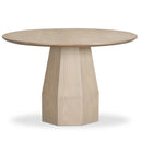 Mesa de comedor redonda Brocha de madera de fresno de 48 pulgadas