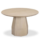Mesa de comedor redonda Brocha de madera de fresno de 48 pulgadas