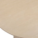 Mesa de comedor redonda Brocha de madera de fresno de 48 pulgadas
