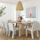 Mesa de comedor rectangular Cybill 79"