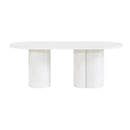 Mesa de comedor ovalada Elora de 79"