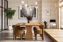 Mesa de comedor rectangular de madera Nolan de 98"
