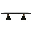 Mesa de comedor rectangular Rishi de 120" con cuerda
