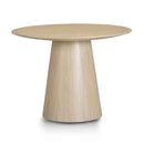 Mesa de comedor redonda Sahara de roble 41"