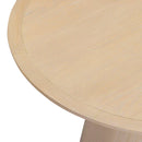 Mesa de comedor redonda Sahara de roble 41"