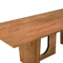 Mesa de comedor rectangular Satra de nogal de 92"