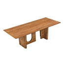 Mesa de comedor rectangular Satra de nogal de 92"
