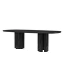 Mesa de comedor ovalada Zola de 94,5"