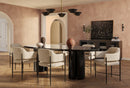 Mesa de comedor ovalada Zola de 94,5"