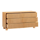 Cómoda Miles de 62" de madera natural con 6 cajones
