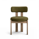 Silla de comedor Odessa Green Velvet