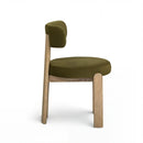 Silla de comedor Odessa Green Velvet