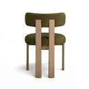 Silla de comedor Odessa Green Velvet